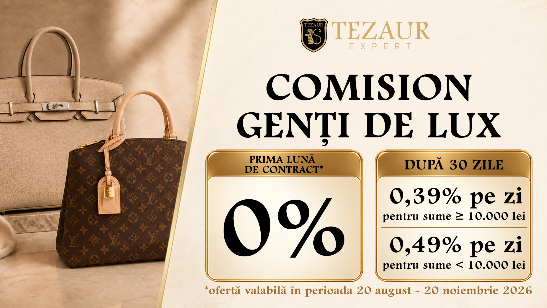 Comision genți de lux